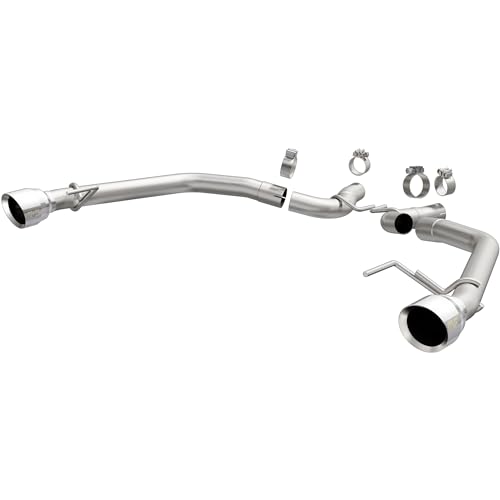 Cat-Back MagnaFlow Performance Exhaust System 16817 - Street Series, Stainless Steel 2.25in Main Piping, Dual Split Rear Exit, Polished Finish 4in Exhaust Tip - Accord Performance Exhaust Kit