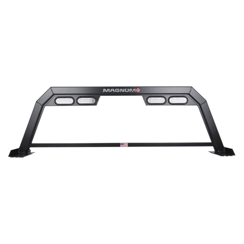 Low Pro Magnum Headache Rack with Hollow Point | Fits Chevy Silverado 1500-4500, Fits GMC Sierra 1500-4500, 2007-2019