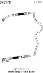 Power Steering Gates 370170 Hose Assembly Pressure Line