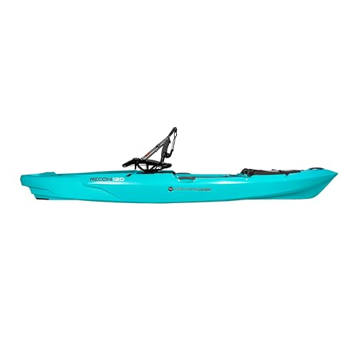 Wilderness Systems 120 Recon - Sit on Top Fishing Kayak - Premium Frame Seat - 12 ft - Aqua