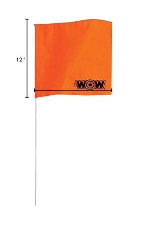 24" WOW Sports Watersports Safety Flag - Floating Flag For Boating - Perfect Boating Accessory