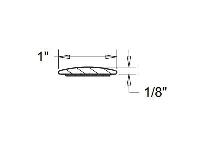 Cowles - Universal Premium Body Molding for All Vehicles - Easy Install, Chrome Finish, 1" by 12 ft, UV Protected, Long Lasting Flexible PVC