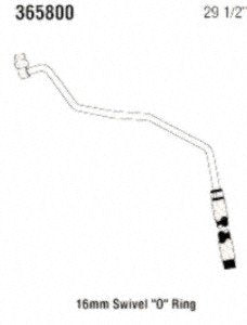 Power Steering Gates 365800 Return Line Hose Assembly