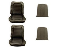 65-S-BUCK-BK Scott Drake Front Bucket Seat Upholstery - Standard - Black