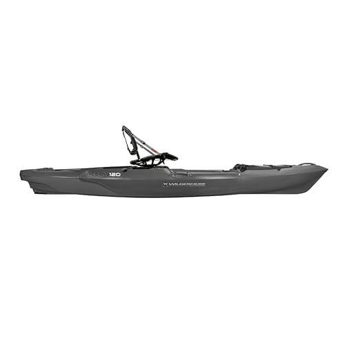 Recon 120 Wilderness Systems - Sit on Top Fishing Kayak - Premium Frame Seat - 12 ft - Steel Grey