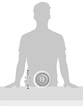 6.5” Jensen MS6007WR Coaxial Marine Speakers, 60 Watts, White, Sold as Pair