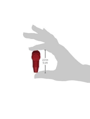 Battery Terminal Boot Powermaster, Top Post Cover, Rubber, Red, Each