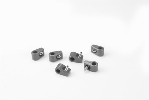 Single Place T-CLAMP, 5/16", 6 Pieces, Gray