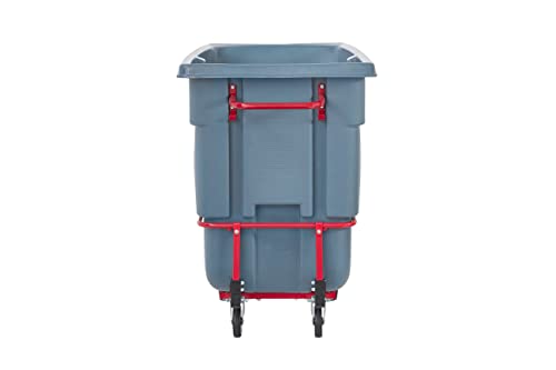 Rubbermaid Brute Dump Truck/Tilt Trash Cart/Garbage Collection/Recycling 1 Cubic Yard Standard Duty 1250 lbs. Gray Distribution Centers/Warehouse/Manufacturing/Stadiums