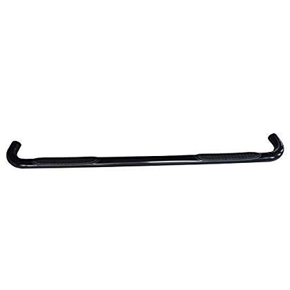 TrailFX Nerf Bars for Extended Cab Toyota Tacoma 2005-2023 Black Powder Coated 3 Inch Round Bent Steel Side Steps with Slip-Resistant Molded Step Pads Rocker Panel Mount Set of 2 Running Boards