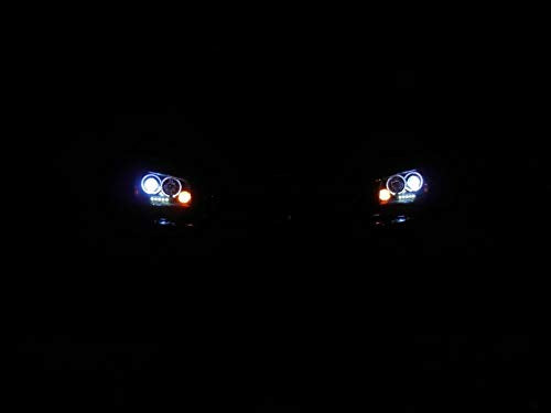 5009746 Spyder Auto LED Halo Projector Headlights Chrome/Clear