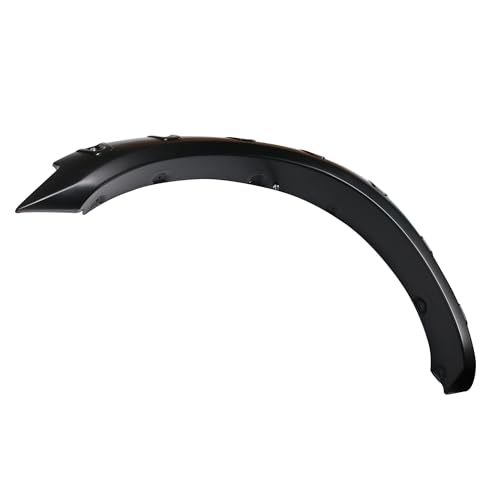 Fender Flares Black Riveted Style Black Compatible with 2010-2010 Dodge Ram 2500|2011-2018 Ram 2500|2010-2010 Dodge Ram 3500|2011-2018 Ram 3500-FPSRA09T Black Horse