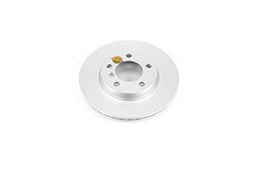 Power Stop Front EBR1411EVC Evolution Genuine Geomet Coated Brake Rotor For Mini Cooper Countryman 2011-2016, Mini Cooper Paceman 2013-2016 [Model Specific]