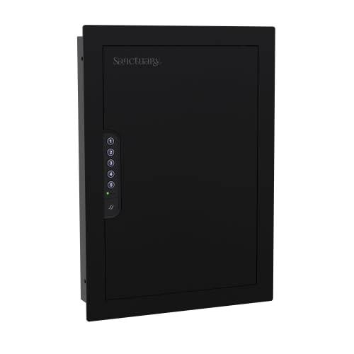 In-Wall Sanctuary Vault with Electronic Lock, Matte Black