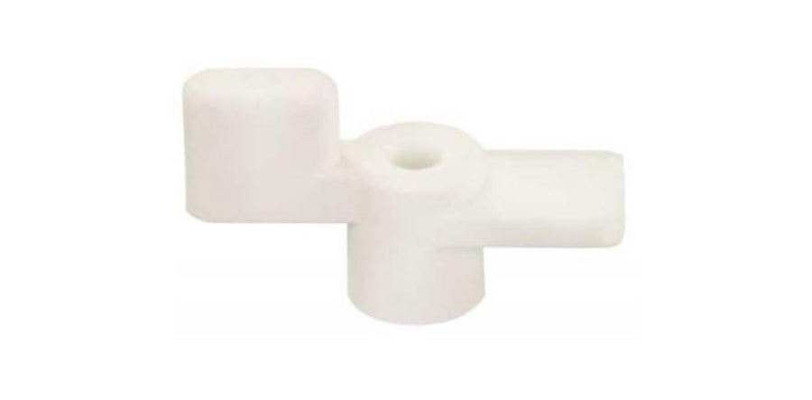1/4" JR Products Fold Down White Entry Door Holder