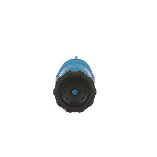 ANKA Series Watts 3/4" Small Inline Adjustable High-Pressure Full-Flow Hose Nozzle, Rubber O-Ring, Easy Grip, High Grade Glass Fiber Reinforced Nylon, Industrial, Agricultural, Home, Garden, Boat