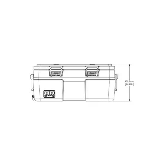115 V2 Rugged Road Cooler, Forest Green, RR115-V2-Forest Green