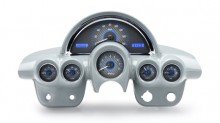 Dakota Digital VHX-58C-VET-C-B 58-62 Chevy Corvette Analog Dash Gauges Carbon Blue