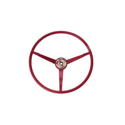 Scott Drake Standard Dark Red Steering Wheel Original Replica, Compatible with 1966 Ford Mustang, Model C6ZZ-3600-DR