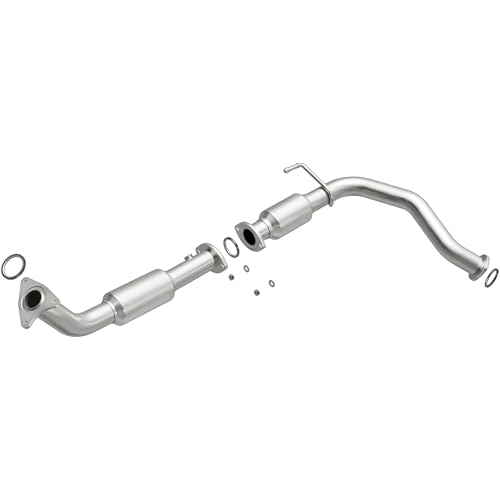 Cat-Back MagnaFlow Performance Exhaust System 19364 - Street Series, Stainless Steel 2.5in Main Piping, Single Passenger Side Rear Exit, Polished Finish 4in Exhaust Tip - Truck Performance Exhaust Kit