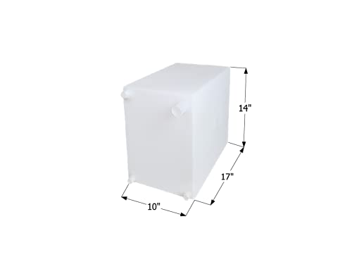 Fresh Water Tank ICON 12728, WT2464, 17x14x10, 10 Gal., w/ 1/2" Fittings