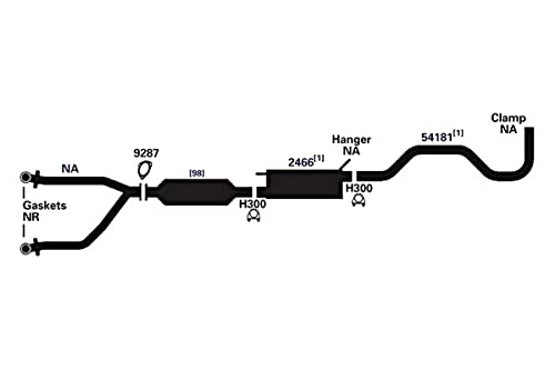 Exhaust Muffler AP Exhaust Products 2466