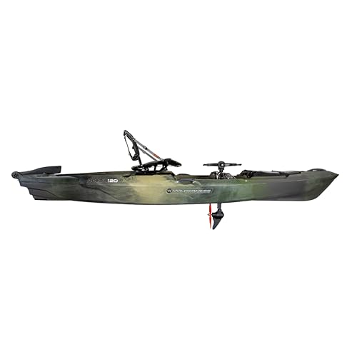Wilderness Systems Recon 120 HD - Fishing Kayak Sit on Top - 360 Degree ACES seat & Helix PD™ Pedal Drive System - 12 ft - Mesa Camo
