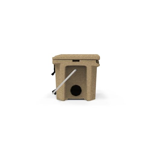 20 Cooler Grizzly | 20 qt Ice Chest Durable Rotomolded Insulated | Made in USA | Warranty for Life | For Beach Boat Camping Fishing Hunting | G20 | Sandstone