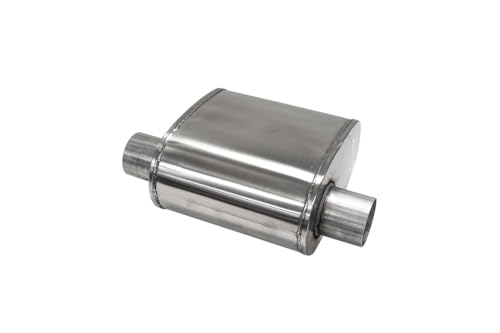 Corsa - CORSA EXHST Custom Sport Muffler 304SS 3in Offset In / 3in Offset Same Side Out 10in Length (CP300SS)