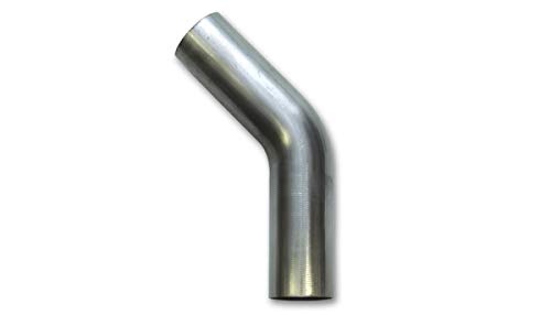 Mandrel Bend Vibrant Power 13108 Tubing, 45 degree, 304 Stainless Steel, Natural, 16 gauge, 1.75 in. Outside Diameter, 2.625 in. Centerline Radius, 6.00 in. x 6.00 in. Leg Length, each