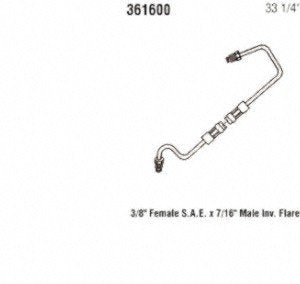 Power Steering Gates 361600 Hose Assembly Pressure Line