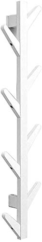 YIMJ Modern DIY Clothes Rack, Wooden Clothes Rack, Stand Hat, Scarves, Corner Hall Umbrella, Tree for Bedroom, Living Room, Office, Storage Shelf, Coffee, 8 Hooks