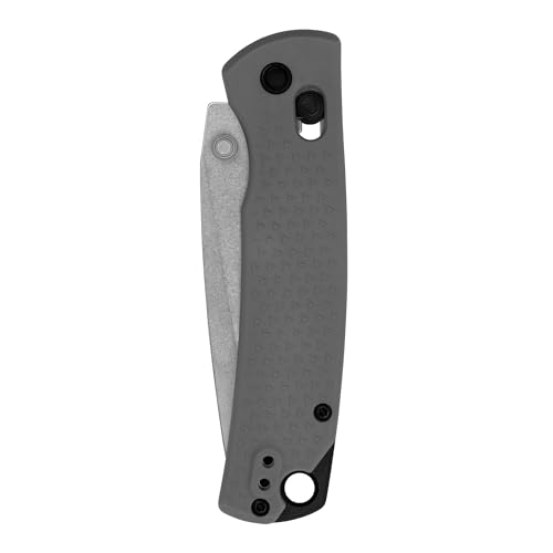 Kershaw Pocket Knife Sequence, Gray Design, 3.32 Inch Stainless Steel Drop Point Blade, EDC with Manual Opening, Reversible Deep Carry Pocketclip, Everyday Carry Pocket Knife for Men and Women
