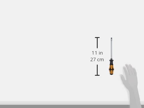 Wera Kraftform Plus 05018270001 Slotted Screwdriver, 10mm Head, 7" Blade Length, Multicolor