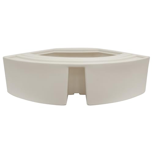 Wise Premier Series BM1146-1B-990 32-Inch Bow Radius Corner Pontoon Seat Base Only, Platinum