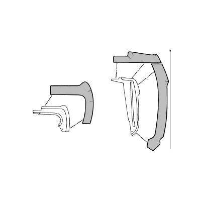 Fender Splash Shield Kit Front Scott Drake C5ZZ-16A572-A