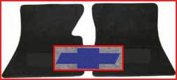 Brothers Trucks Carpet Floormats EMF2500-2CHARCOAL - Bowtie Logo - Charcoal-Pair