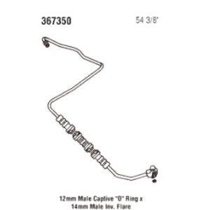 Power Steering Gates 367350 Hose Assembly Pressure Line