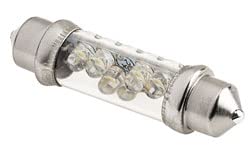 Dome Light Assembly Brothers Trucks DLH72EU - Clear Lens - Chrome - LED Bulb