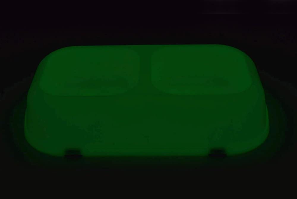 Glow-in-The-Dark VALTERRA A10-2006 Pet Bowl - Twin Bowl, Small