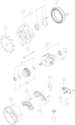 Alternator Mahle - MG18