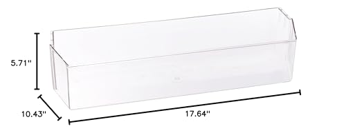 Clear Norcold INC Plastic Trash Can, 17.64 x 5.71 x 10.43 in