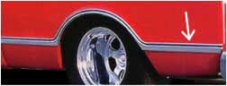 Brothers LSM005R Trucks Bedside Molding-Rear Of Wheel-Shortbed/Fleetside-Right