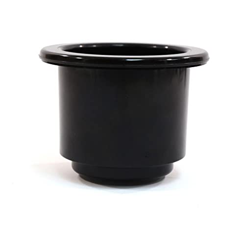 Cup Holder Removable w/Mounting Flange - Stainless Rim - Packaged