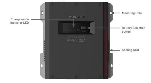 50A Furrion® Wall Mount MPPT Solar Charger - Black (Supports UP to 660 WATTS) New