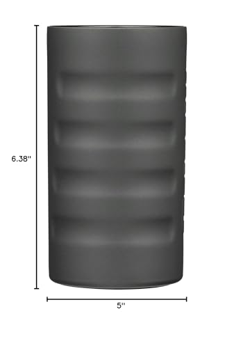 20 oz Grizzly Grip Mug | Stainless Steel | Vacuum Insulated with TwistTop Lid and Handle | For Coffee Car Travel Beach Camping Hiking Hunting Fishing | Charcoal