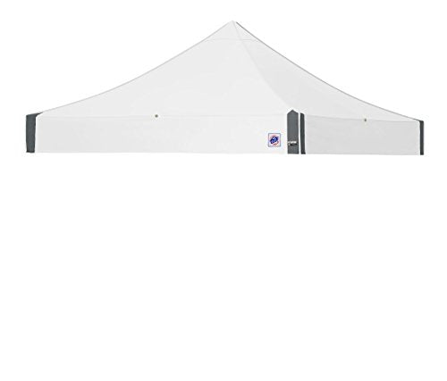 E-Z UP Instant Shelter Eclipse Canopy, 10' x 10', Gray Steel Frame and Professional Grade White Top