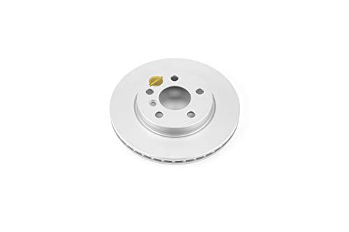 Power Stop Front EBR1646EVC Genuine Geomet Coated Brake Rotor For Mini Cooper 2014-2024 [Model Specific] Evolution