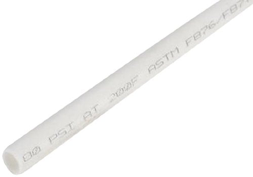 Plastic Pipe BestPEX 41310, 0.375" Size, 5' Stick, White