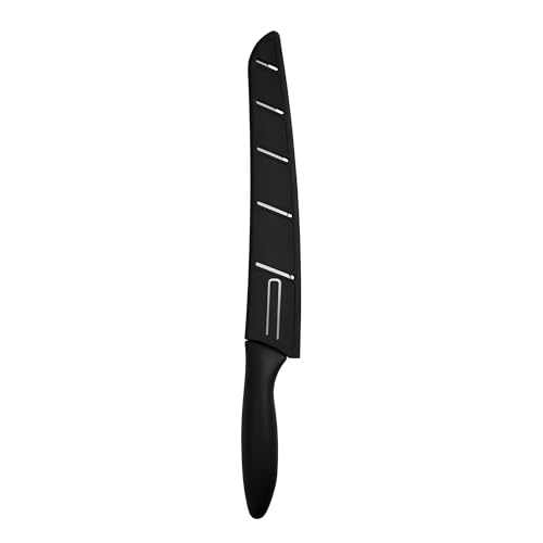 8-Inch Kershaw Serrated Bread Knife - Razor Sharp Stainless Steel Blade for Clean Cuts and Fewer Crumbs, Ergonomic Handle, Includes Sheath